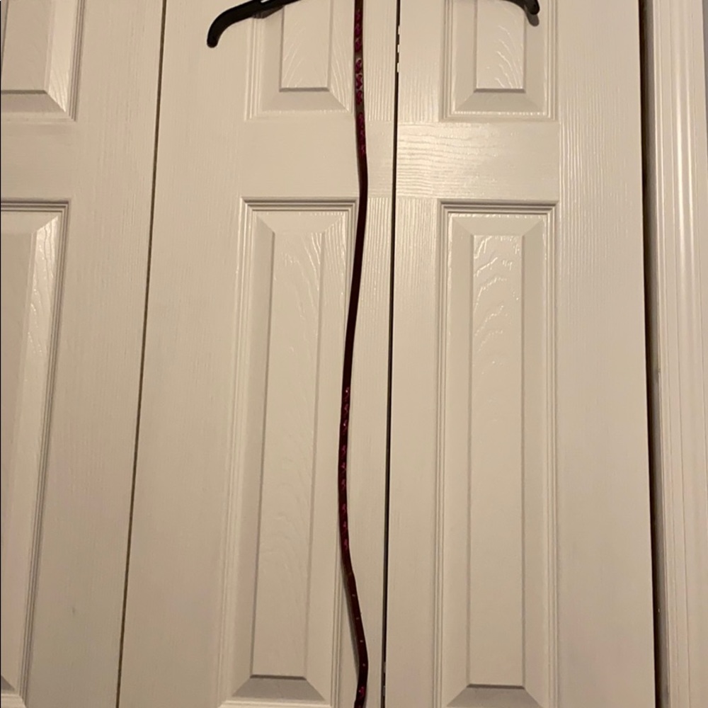 Brown and pink waist belt